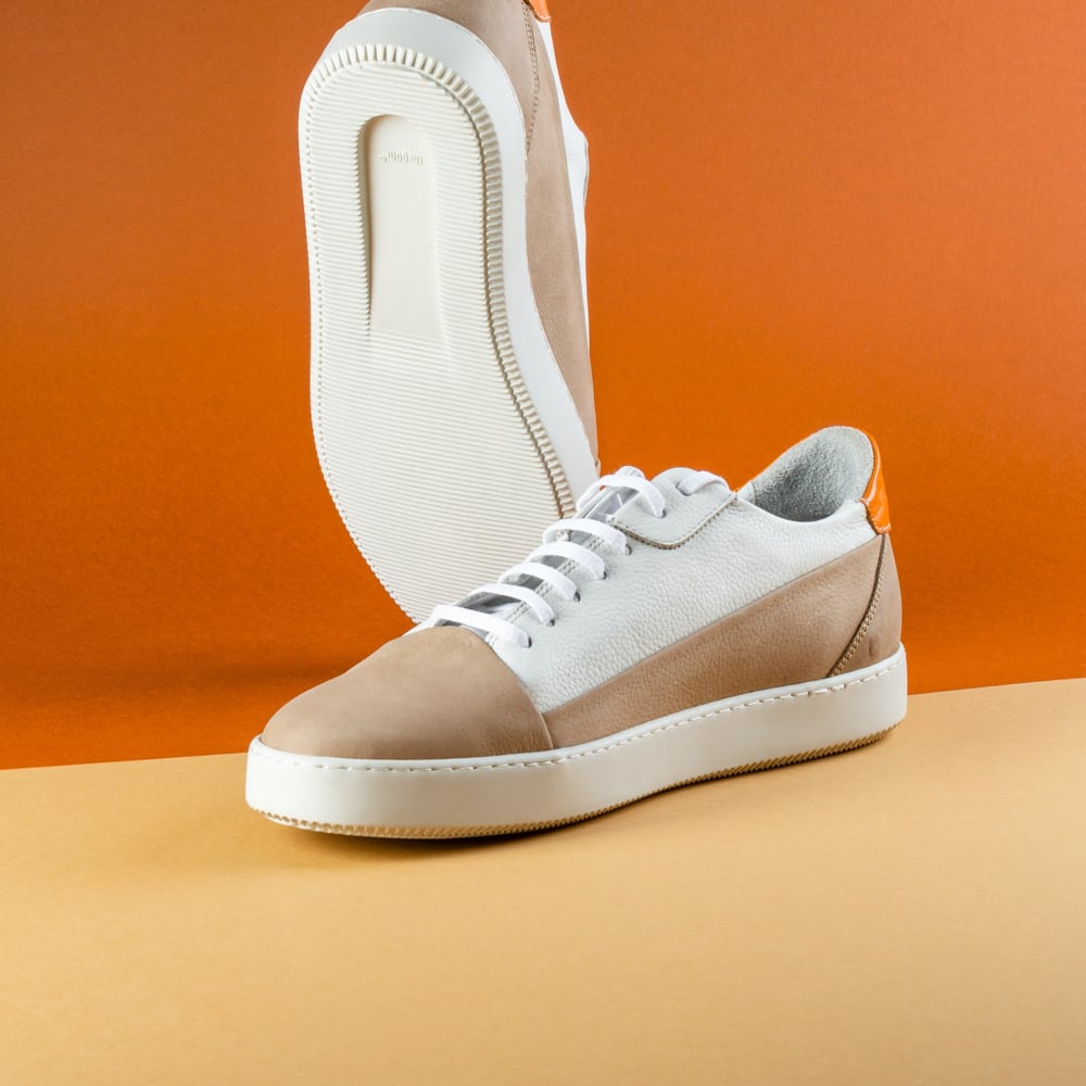 beige sneakers